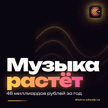 Обложка материала «Музыкальный рынок России растёт быстрее» — рубрика «Польза», журнал Choob