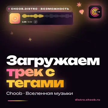 Обложка материала «Загружаем трек с тегами» — рубрика «Фишки», журнал Choob